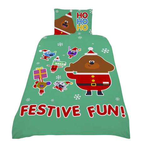 Hey Duggee Christmas Reversible Single Duvet Bedding Set £18.99